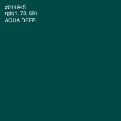 #014945 - Aqua Deep Color Image