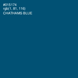 #015174 - Chathams Blue Color Image