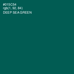 #015C54 - Deep Sea Green Color Image