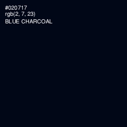#020717 - Blue Charcoal Color Image
