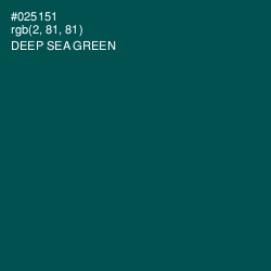 #025151 - Deep Sea Green Color Image