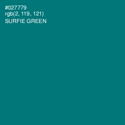 #027779 - Surfie Green Color Image