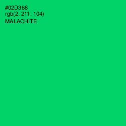 #02D368 - Malachite Color Image