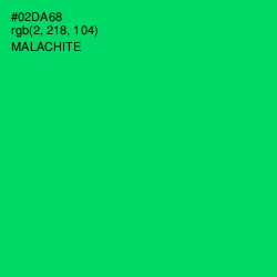#02DA68 - Malachite Color Image