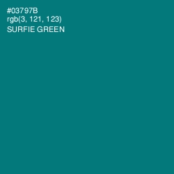 #03797B - Surfie Green Color Image