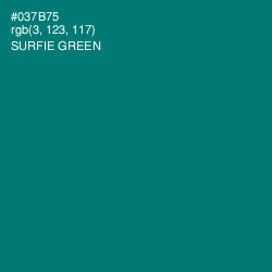 #037B75 - Surfie Green Color Image