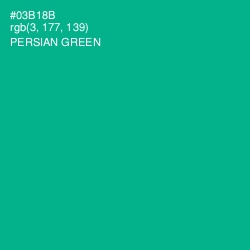 #03B18B - Persian Green Color Image