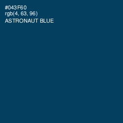 #043F60 - Astronaut Blue Color Image