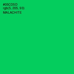 #05CD5D - Malachite Color Image