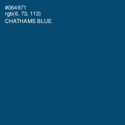 #064971 - Chathams Blue Color Image