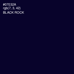 #07032A - Black Rock Color Image