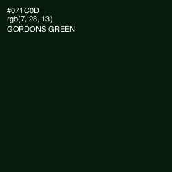 #071C0D - Gordons Green Color Image