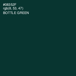 #08352F - Bottle Green Color Image