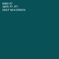#085157 - Deep Sea Green Color Image