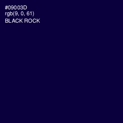 #09003D - Black Rock Color Image