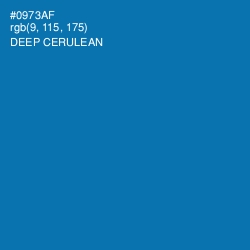 #0973AF - Deep Cerulean Color Image