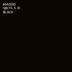 #0A0500 - Black Color Image