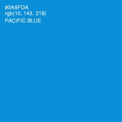 #0A8FDA - Pacific Blue Color Image