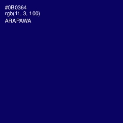 #0B0364 - Arapawa Color Image