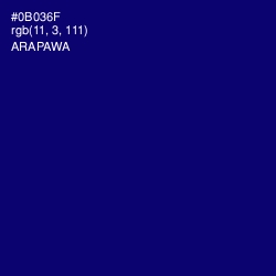 #0B036F - Arapawa Color Image