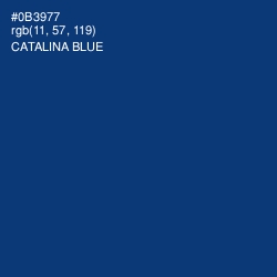 #0B3977 - Catalina Blue Color Image