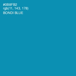 #0B8FB2 - Bondi Blue Color Image