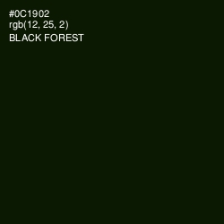 #0C1902 - Black Forest Color Image