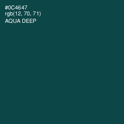 #0C4647 - Aqua Deep Color Image