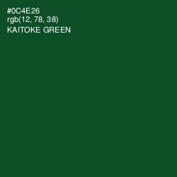 #0C4E26 - Kaitoke Green Color Image