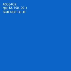 #0C64C9 - Science Blue Color Image