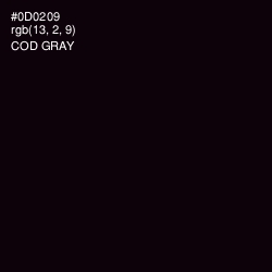 #0D0209 - Cod Gray Color Image