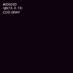 #0D020D - Cod Gray Color Image