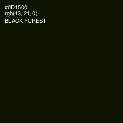 #0D1500 - Black Forest Color Image