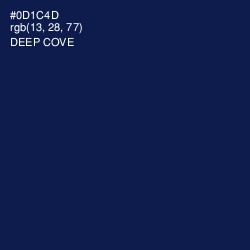 #0D1C4D - Deep Cove Color Image