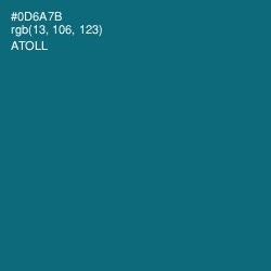 #0D6A7B - Atoll Color Image