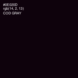 #0E020D - Cod Gray Color Image