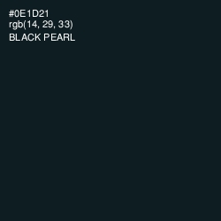 #0E1D21 - Black Pearl Color Image