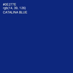 #0E277E - Catalina Blue Color Image