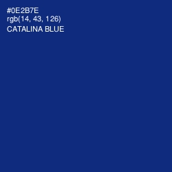 #0E2B7E - Catalina Blue Color Image