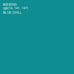 #0E8D93 - Blue Chill Color Image