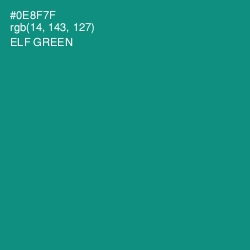 #0E8F7F - Elf Green Color Image