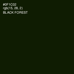 #0F1C02 - Black Forest Color Image