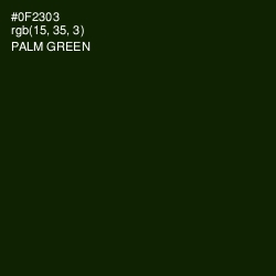 #0F2303 - Palm Green Color Image