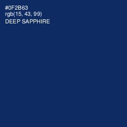 #0F2B63 - Deep Sapphire Color Image