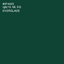 #0F4435 - Everglade Color Image