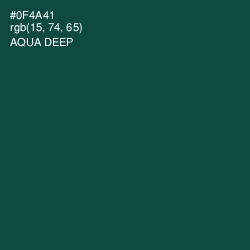 #0F4A41 - Aqua Deep Color Image