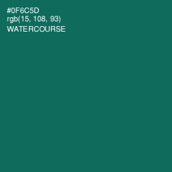 #0F6C5D - Watercourse Color Image