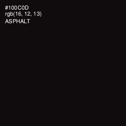 #100C0D - Asphalt Color Image