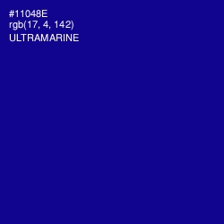 #11048E - Ultramarine Color Image