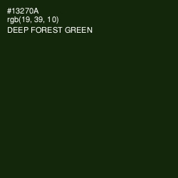 #13270A - Deep Forest Green Color Image